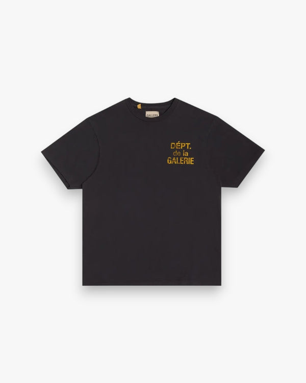 Gallery Dept. French Tee Black Yellow - GOT'EM