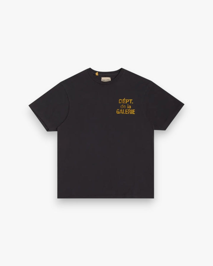 Gallery Dept. French Tee Black Yellow - GOT'EM