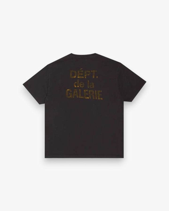 Gallery Dept. French Tee Black Yellow - GOT'EM
