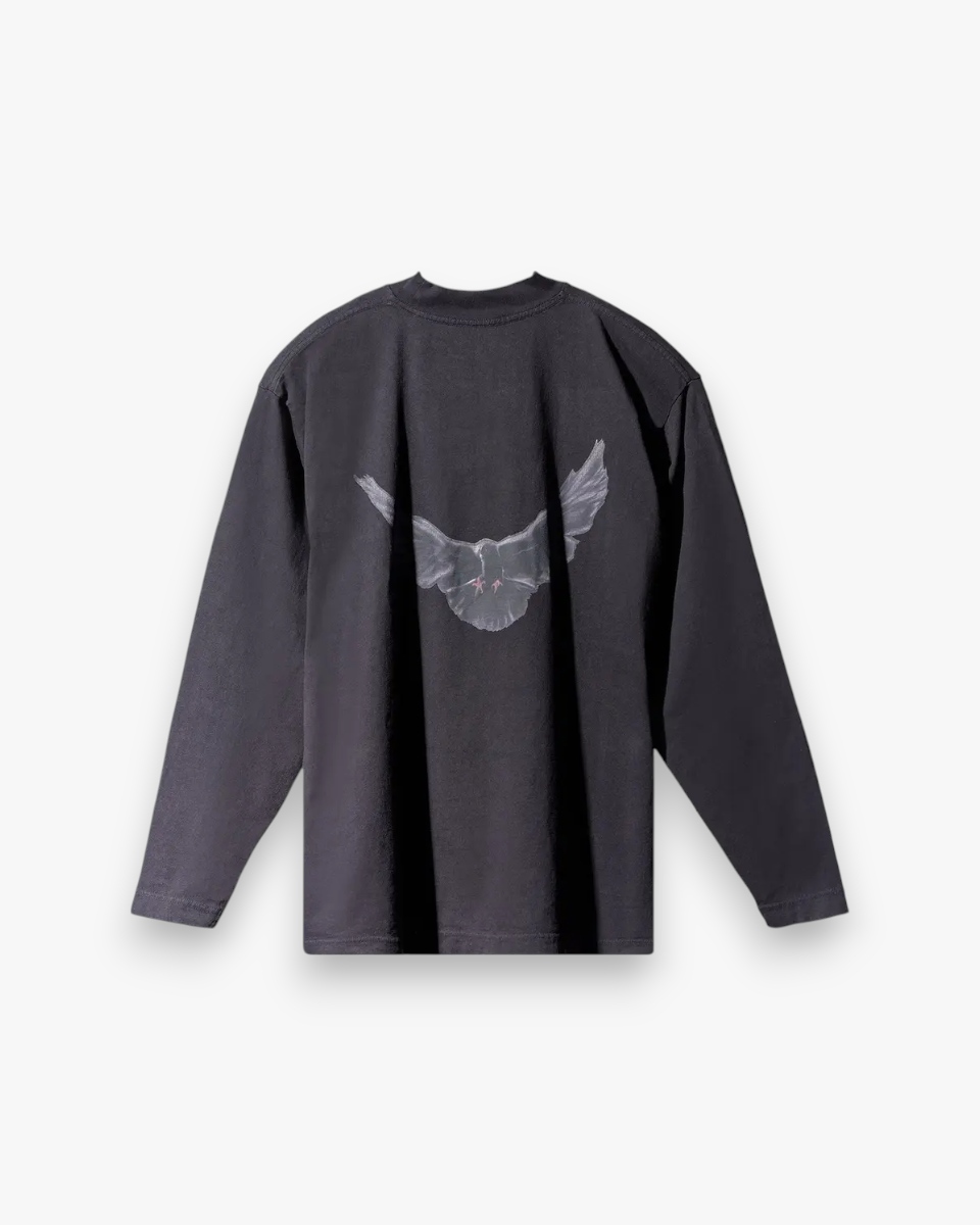 Yeezy Gap Engineered by Balenciaga Dove Longsleeve Tee Black - GOT'EM