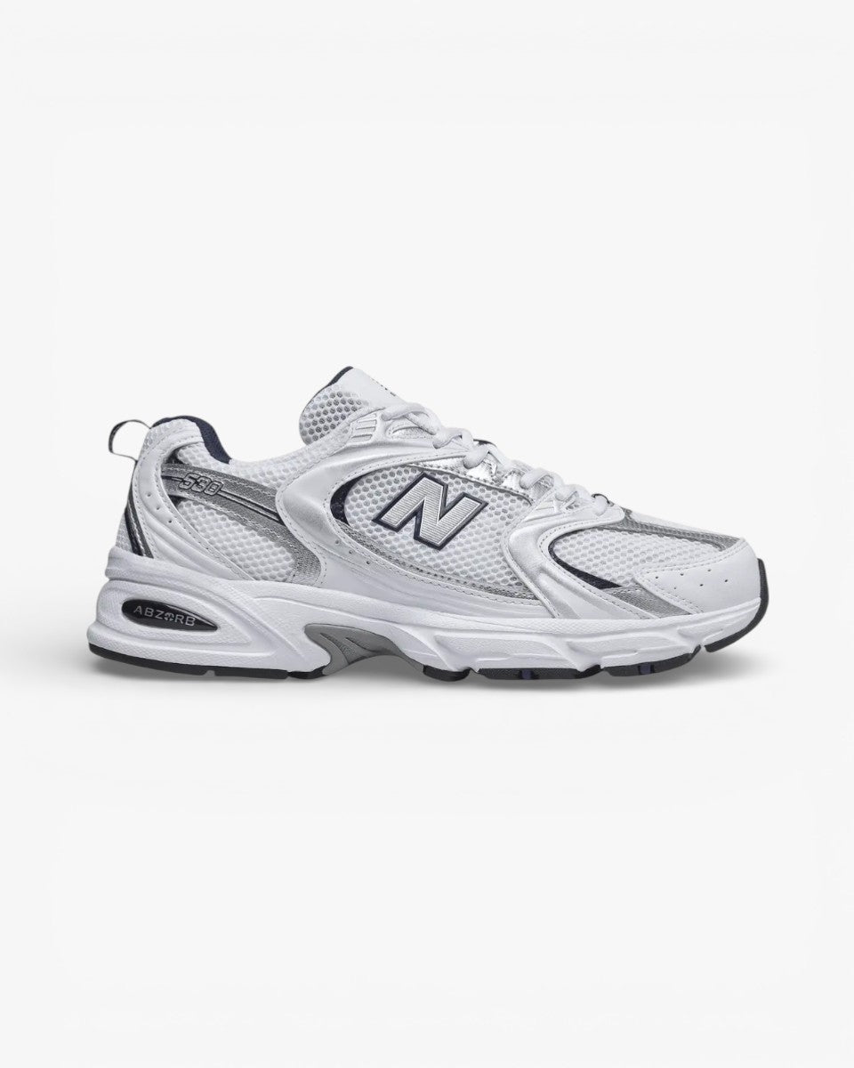 New Balance 530 White Silver Navy