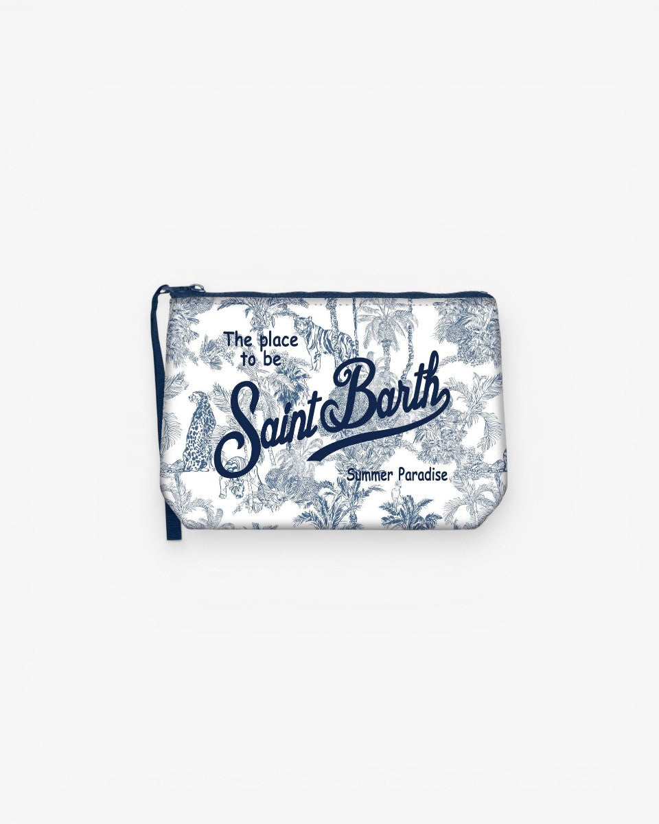 MC2 SAINT BARTH Kosmetyczka Aline Jungle Oceania Niebieska