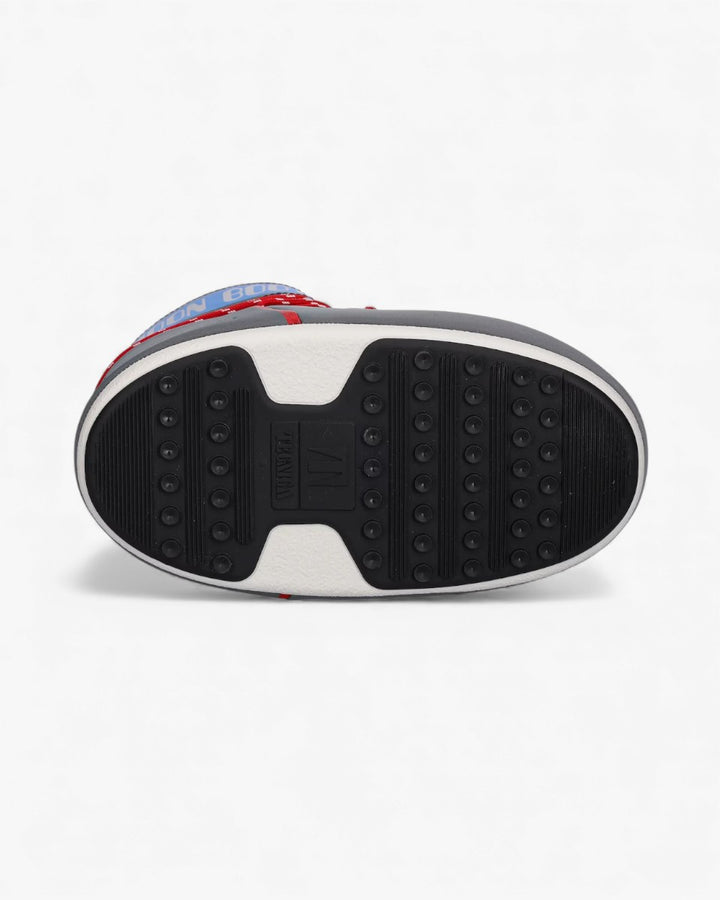 Moon Boot Śniegowce Icon Low Space Racing Silver Blue Red - GOT'EM