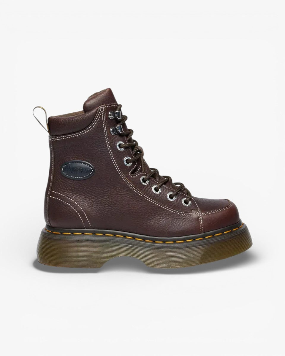 Dr. Martens Buty Skórzane Buzz 8i 8 Eye Boot Brązowe