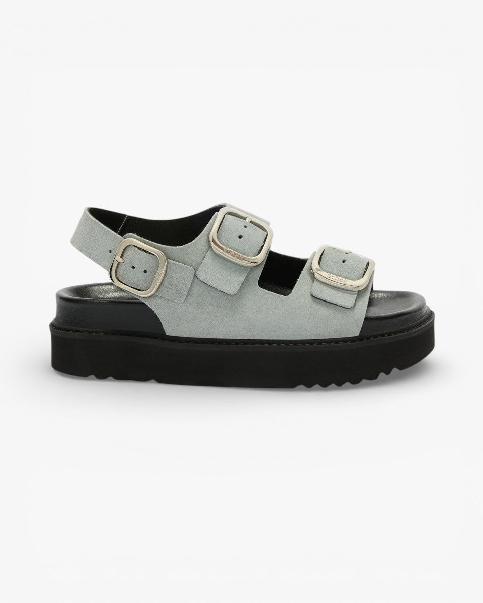 Scholl Sandały Blake 2 Straps B/S Light Blue