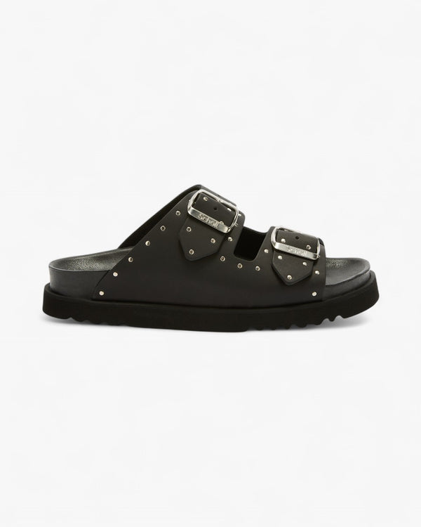 Scholl Sandały Beatriz Leather Studs Czarne - GOT'EM