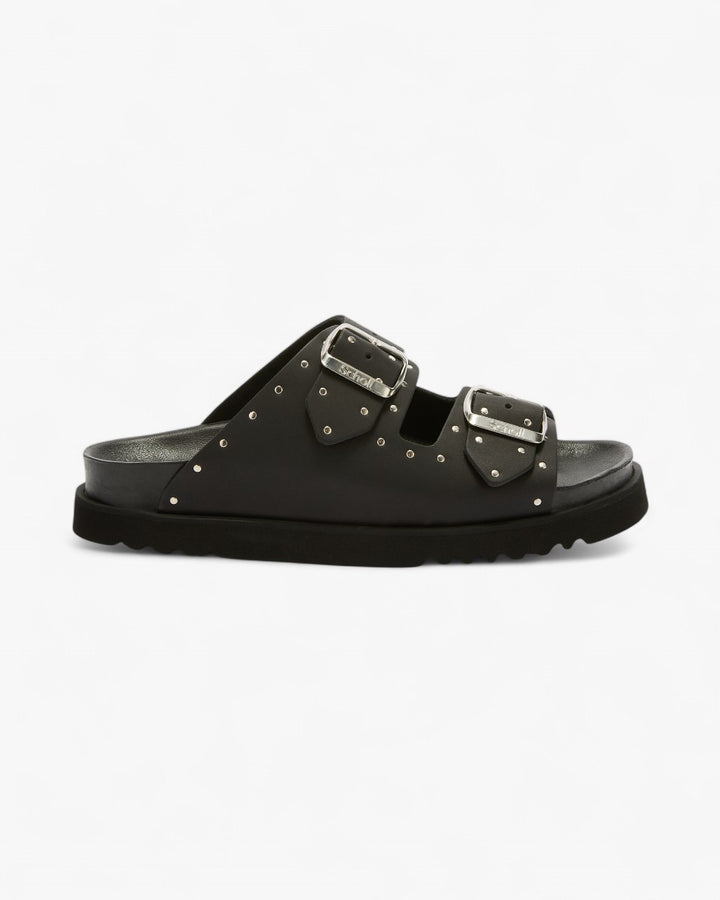 Scholl Sandały Beatriz Leather Studs Czarne - GOT'EM