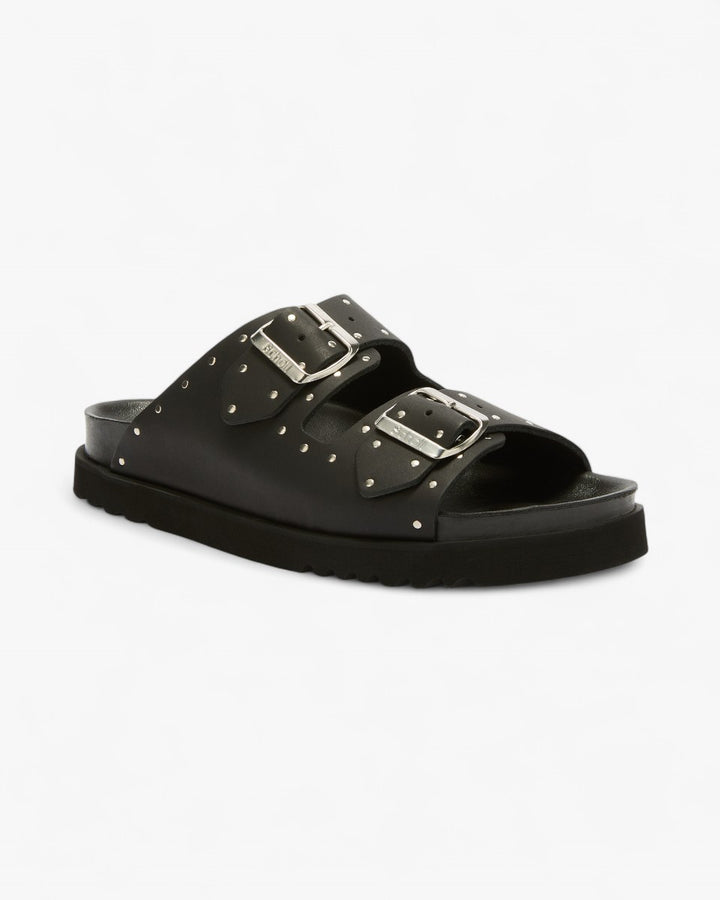Scholl Sandały Beatriz Leather Studs Czarne - GOT'EM