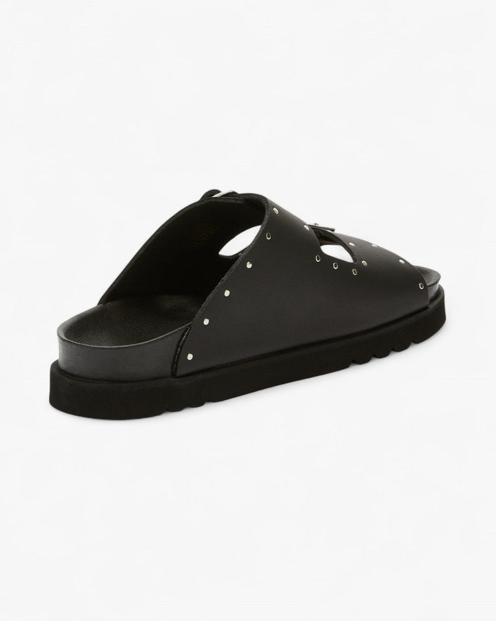 Scholl Sandały Beatriz Leather Studs Czarne - GOT'EM