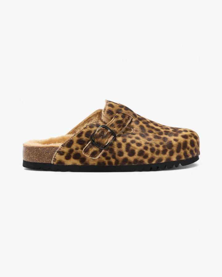 Scholl Mule Fae New F Cow Leather Panterkowe - GOT'EM