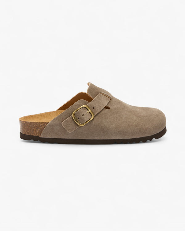 Scholl Mule Fae Suede Szare - GOT'EM