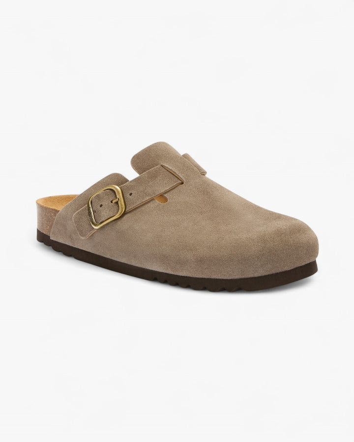 Scholl Mule Fae Suede Szare - GOT'EM