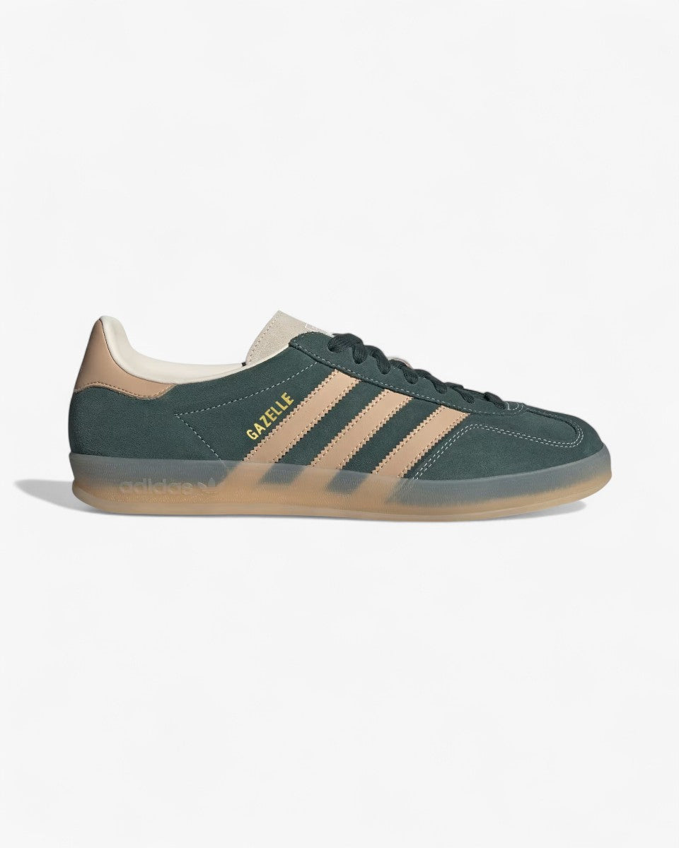 Adidas Gazelle Indoor Shadow Green Warm Sandstone