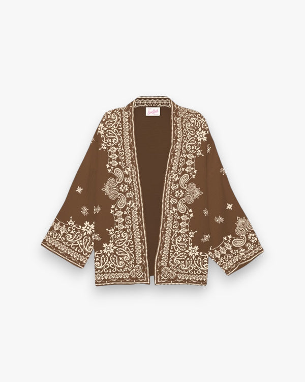 MC2 SAINT BARTH Kimono Milos Brązowe - GOT'EM