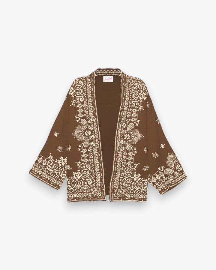 MC2 SAINT BARTH Kimono Milos Brązowe - GOT'EM