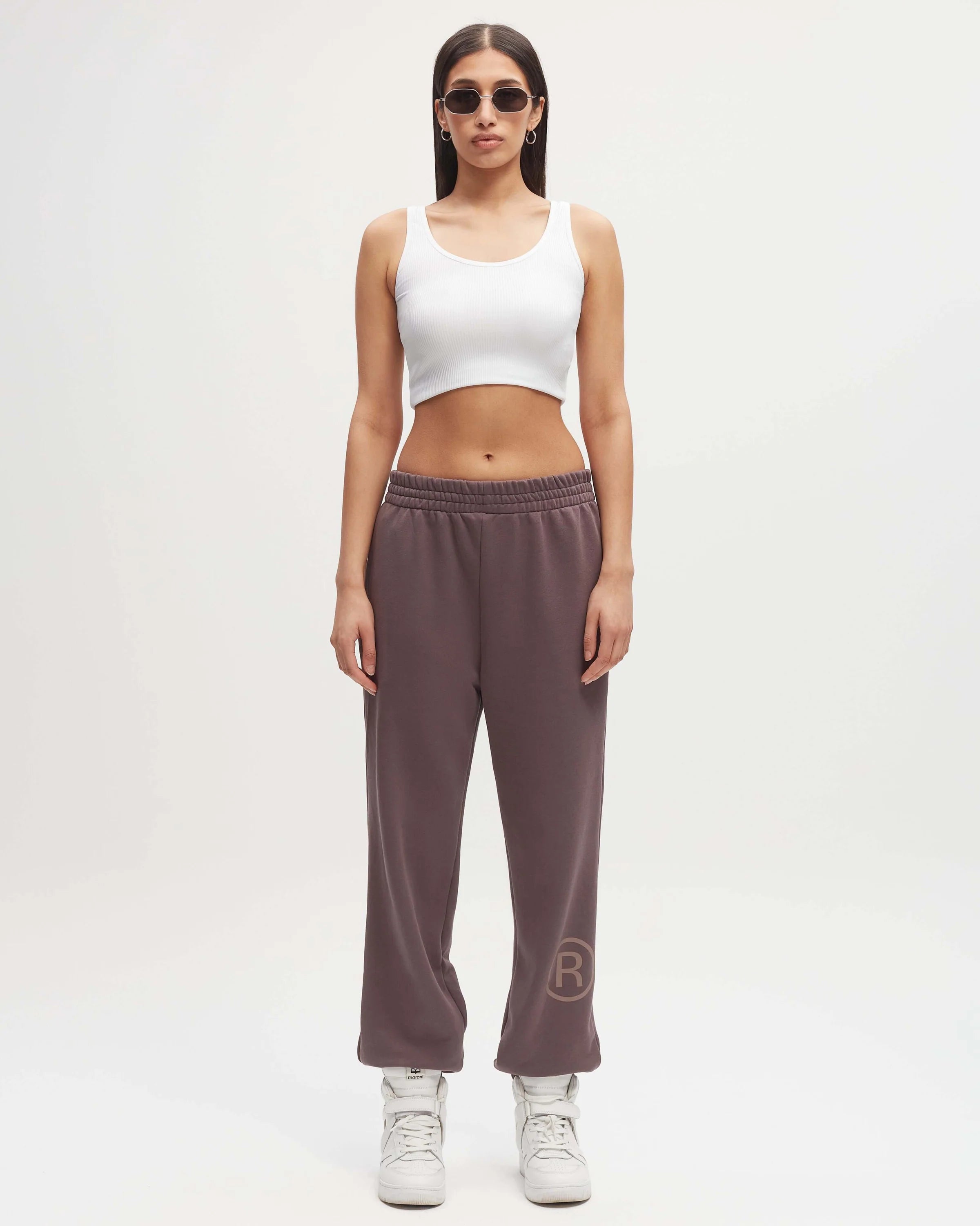 ORGANIC COTTON RELAXED SWEATPANTS PLUM - GOT'EM