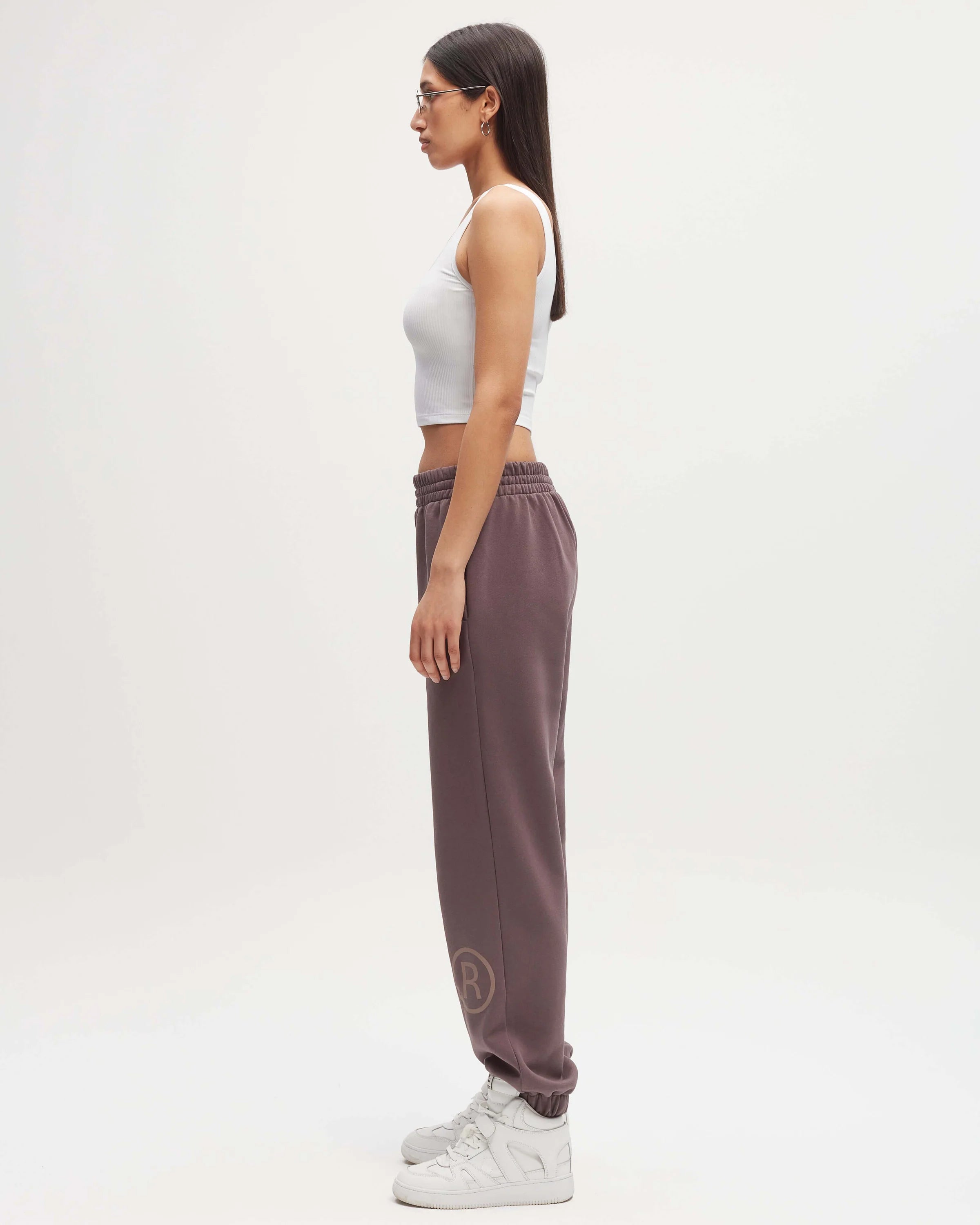 ORGANIC COTTON RELAXED SWEATPANTS PLUM - GOT'EM