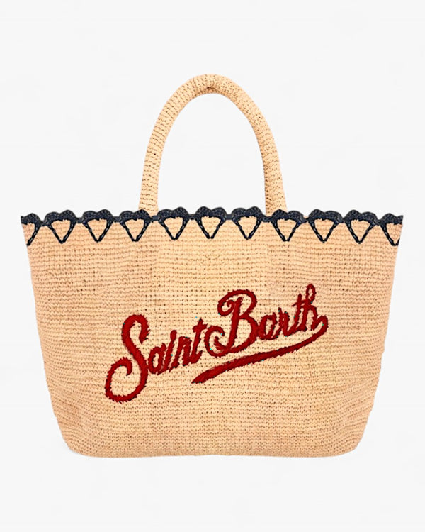 MC2 SAINT BARTH Torebka Raffia Beach Mid Beżowa - GOT'EM