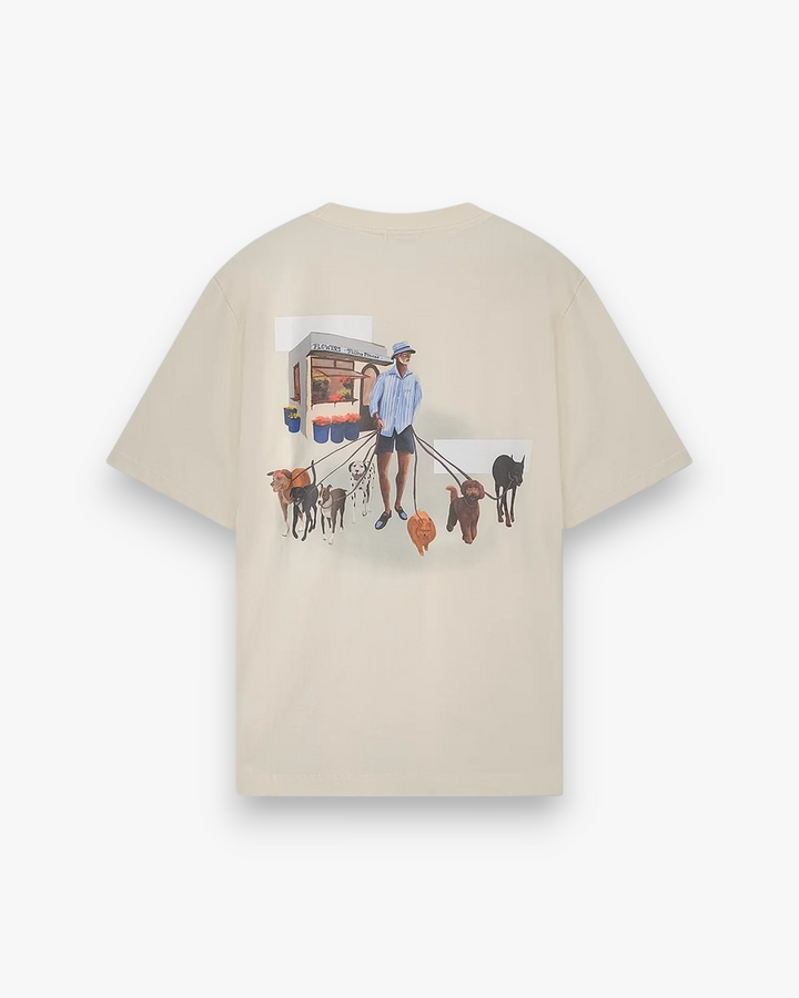 Filling Pieces T-shirt Dog Walker Antique White - GOT'EM