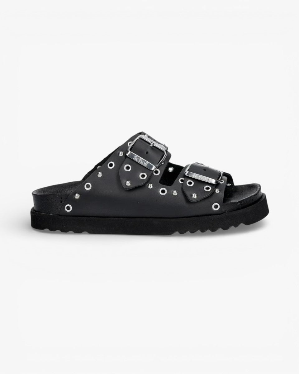 Scholl Klapki Beatriz Ring Black
