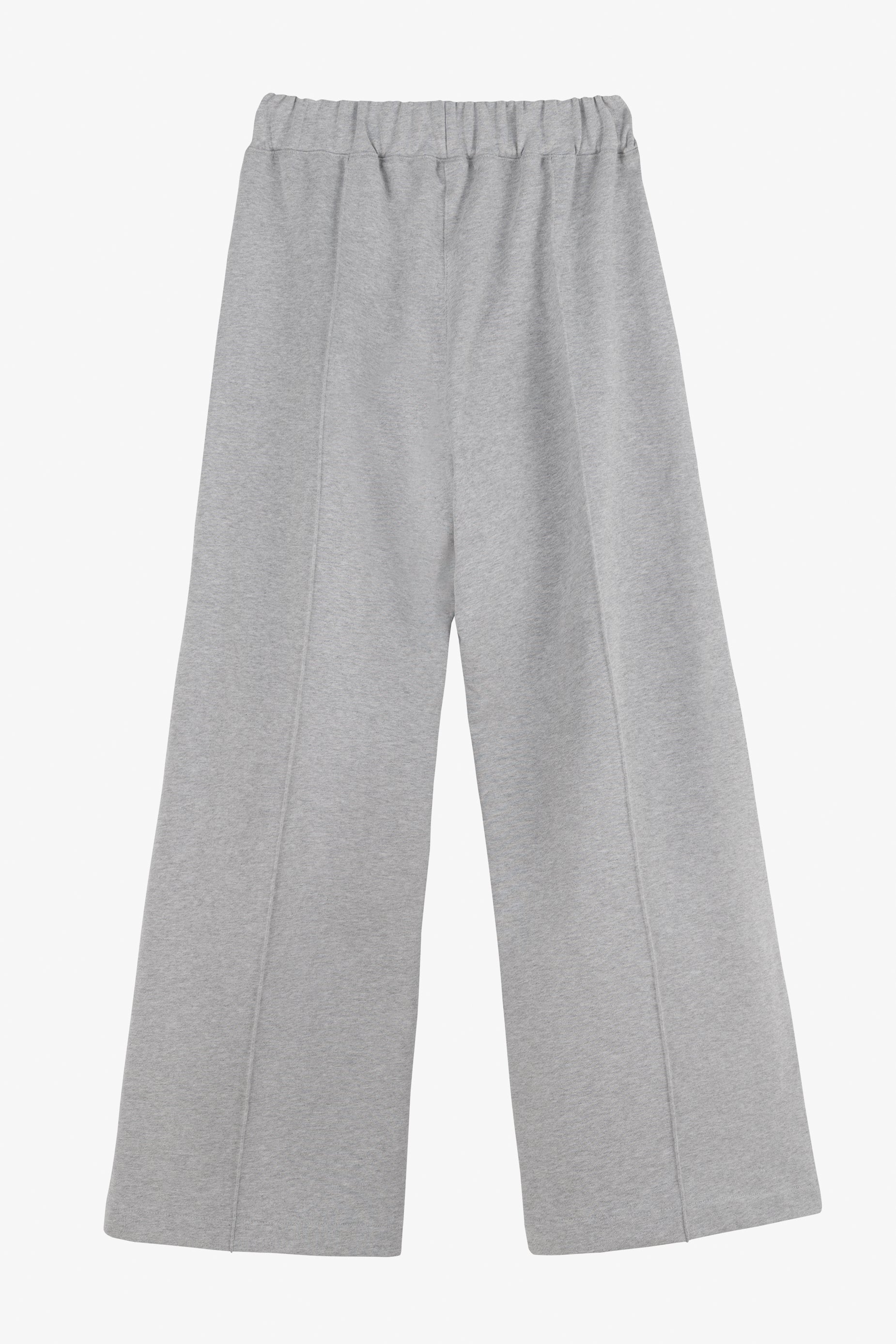 CREASE WIDE-LEG SWEATPANTS GREY - GOT'EM