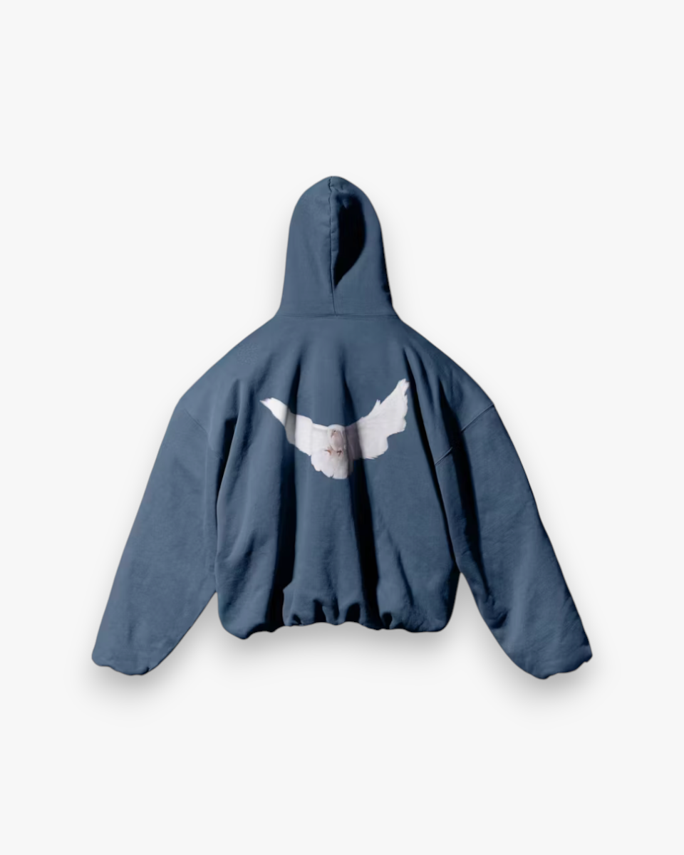 Yeezy Gap Engineered by Balenciaga Dove Hoodie Dark Blue - GOT'EM