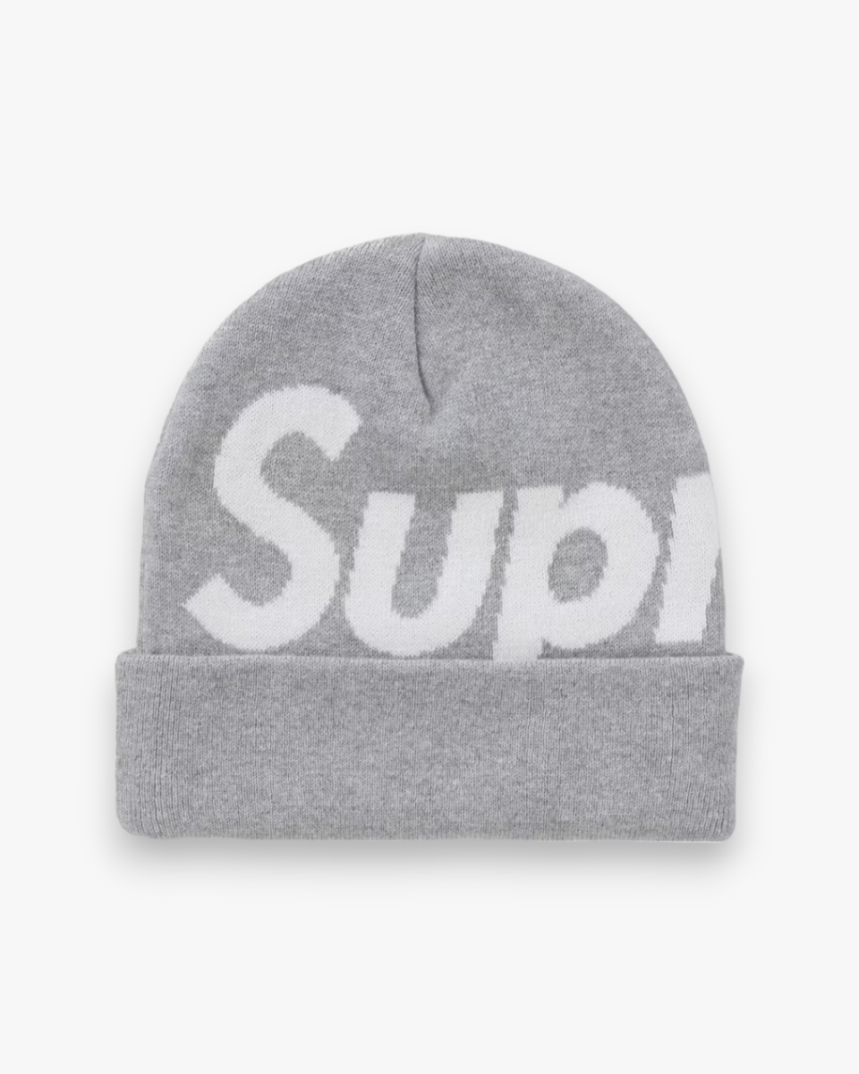 Supreme Big Logo Beanie (FW24) Ash Grey - GOT'EM