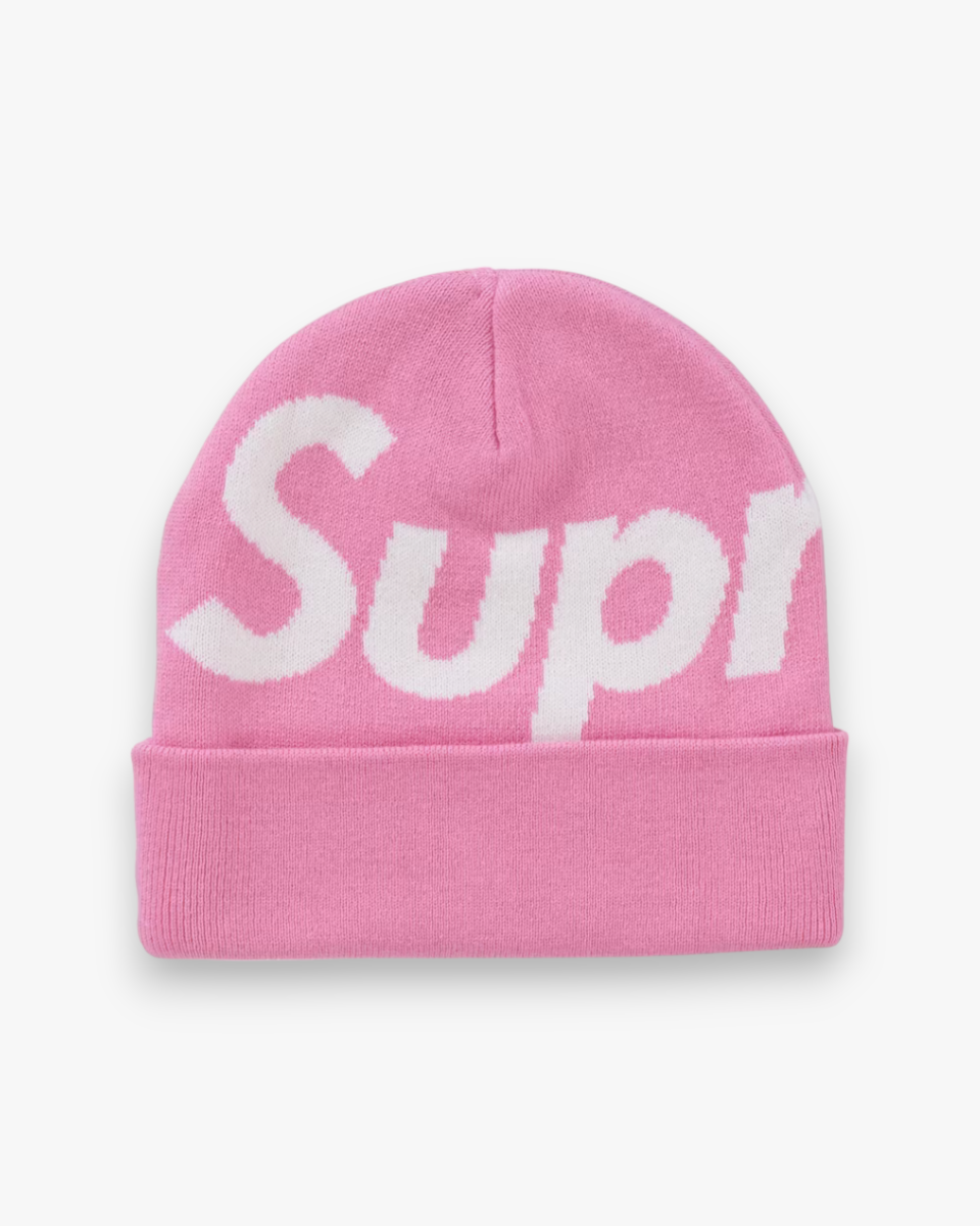 Supreme Big Logo Beanie (FW24) Pink - GOT'EM