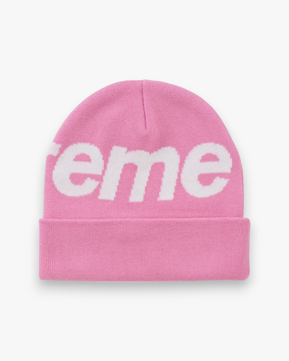 Supreme Big Logo Beanie (FW24) Pink - GOT'EM