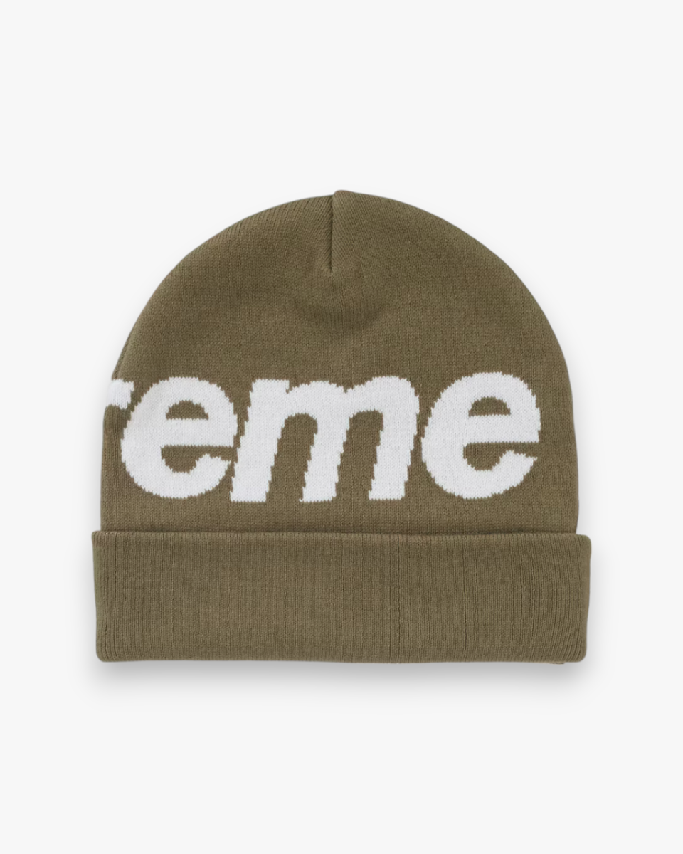 Supreme Big Logo Beanie (FW24) Olive - GOT'EM