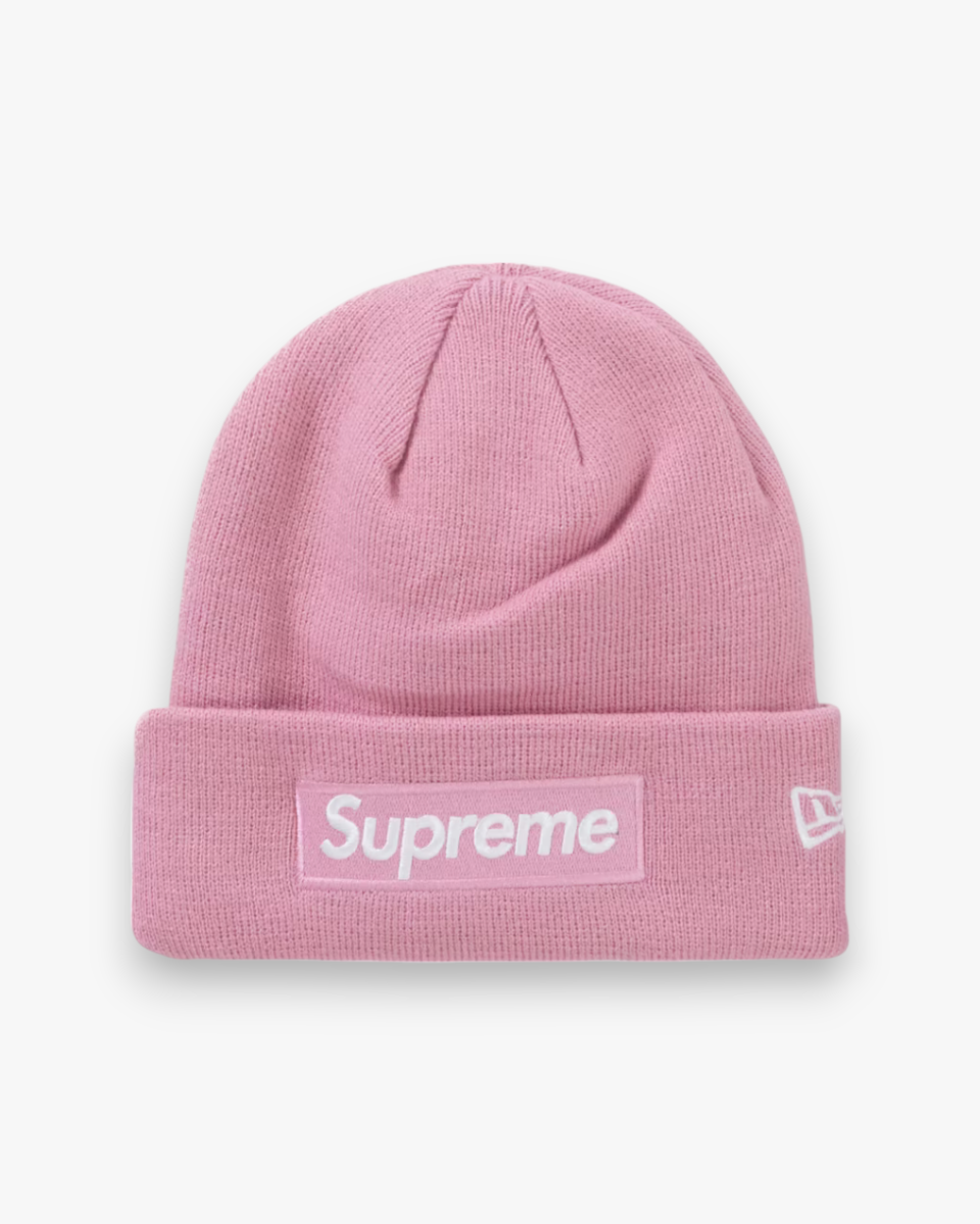 Supreme New Era Box Logo Beanie (FW24) Dusty Pink - GOT'EM