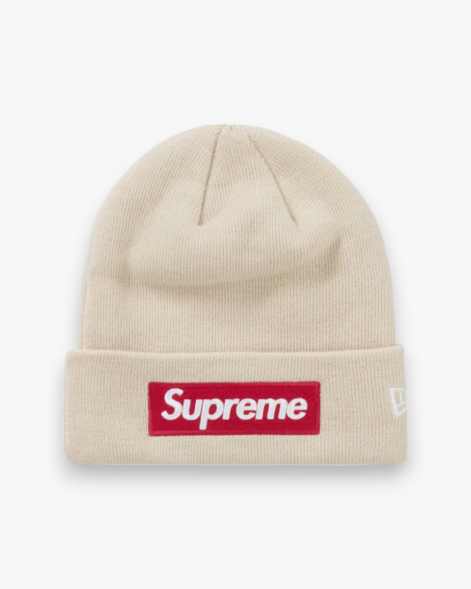 Supreme New Era Box Logo Beanie (FW24) Stone - GOT'EM