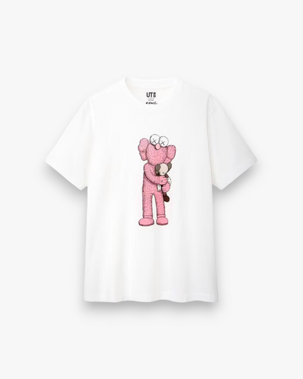 KAWS x Uniqlo Pink BFF Tee White - GOT'EM