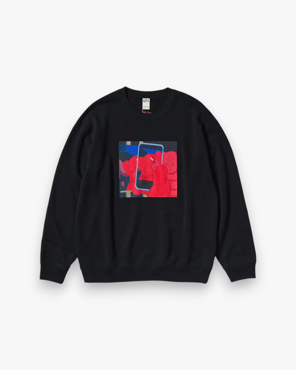 KAWS x Uniqlo Warhol Graphic 476119 Sweatshirt Black - GOT'EM