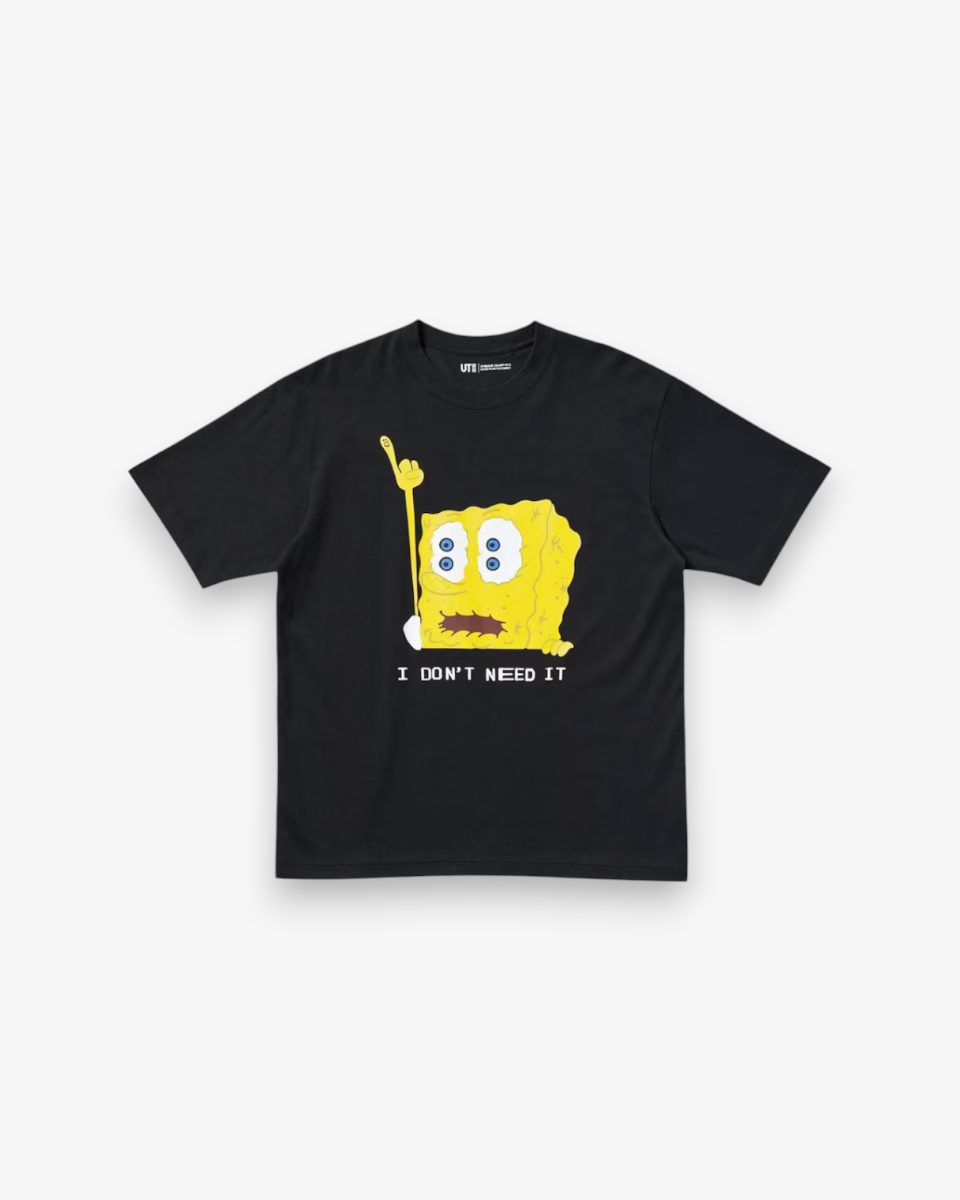 Uniqlo x CPFM Spongebob Squarepants UT Graphic T-Shirt Black - GOT'EM