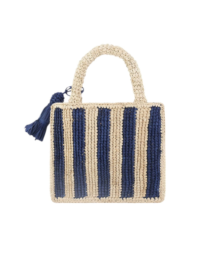 MC2 SAINT BARTH Torebka Vanity Mini Raffia w Paski - GOT'EM