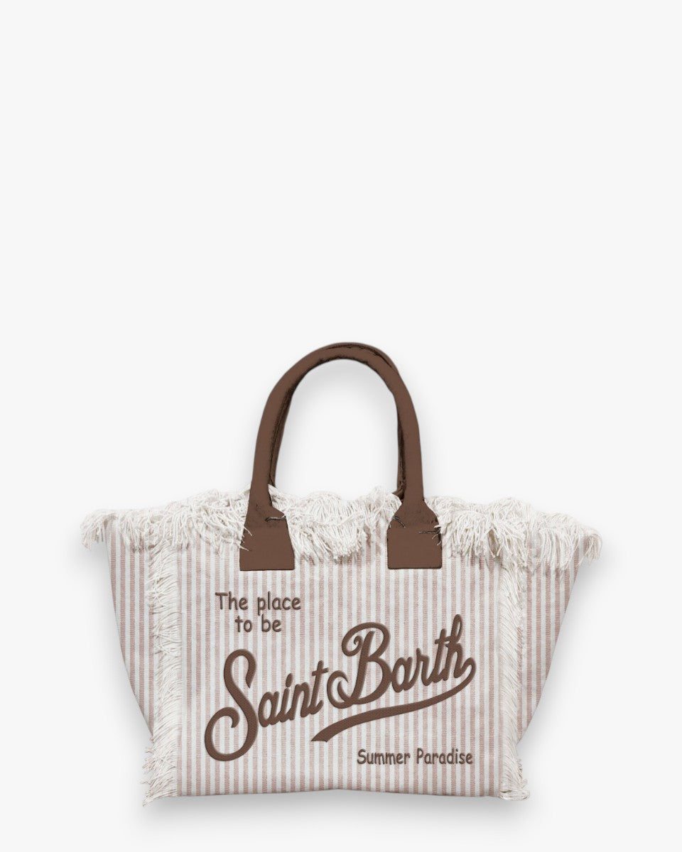 MC2 Saint Barth Torebka Colette Stripes Brown White
