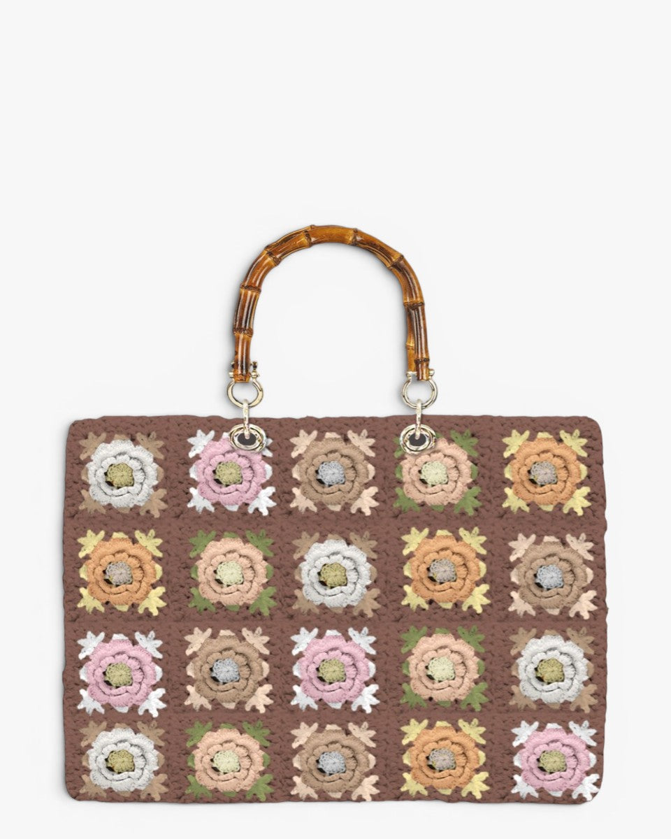 MC2 Saint Barth Torebka Victoria Crochet Tote Flower Patch