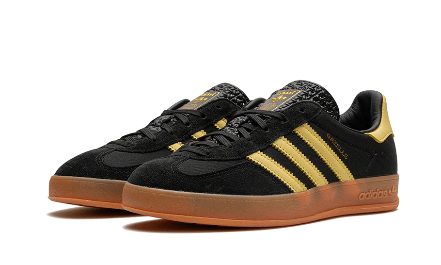 Adidas Gazelle Indoor Core Black Almost Yellow - GOT'EM