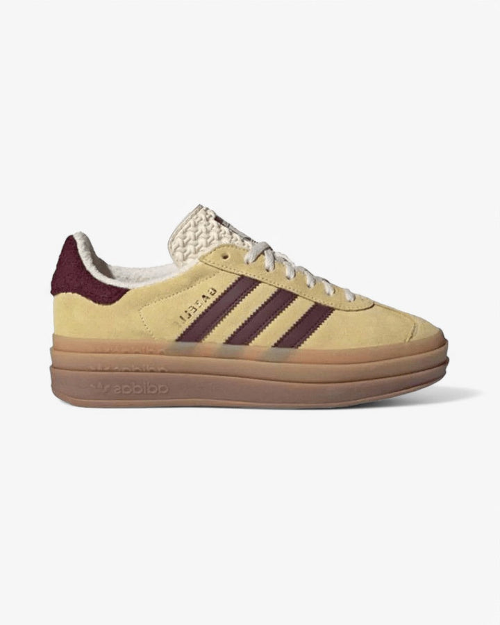 adidas Gazelle Bold Almost Yellow Maroon - GOT'EM