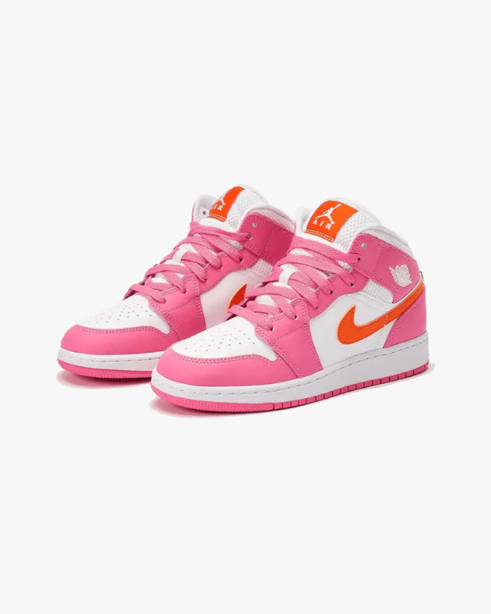 Air Jordan 1 Mid Pinksicle Safety Orange - GOT'EM