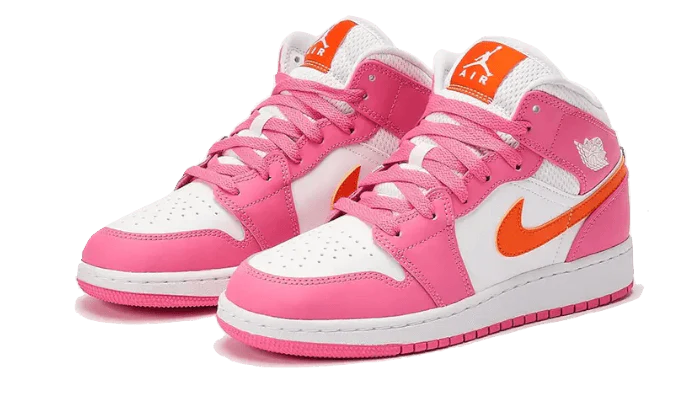 Air Jordan 1 Mid Pinksicle Safety Orange - GOT'EM