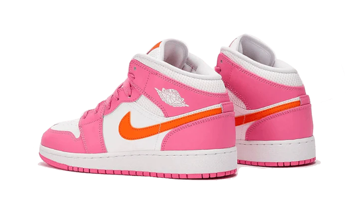 Air Jordan 1 Mid Pinksicle Safety Orange - GOT'EM