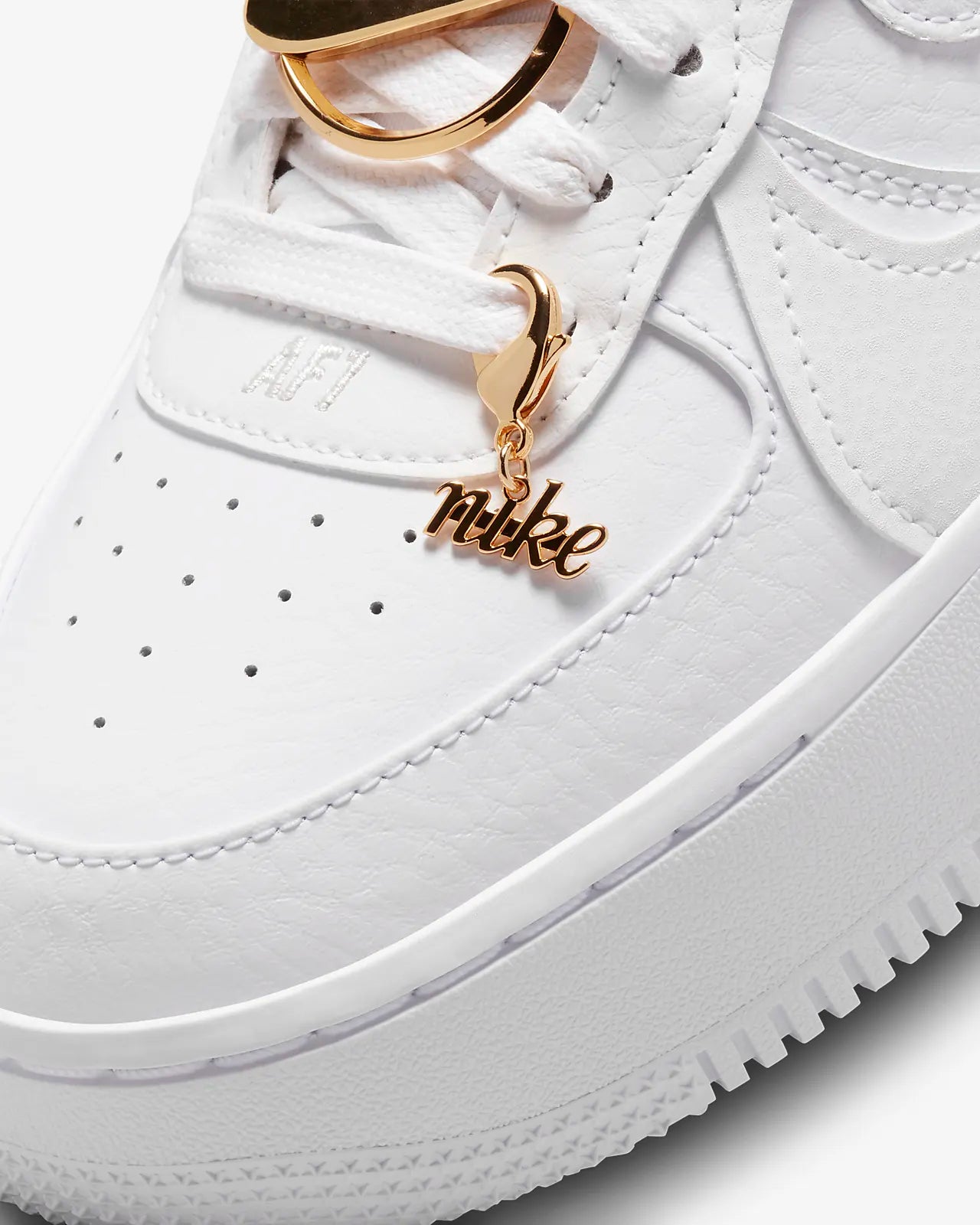 Nike Air Force 1 Low PLT.AF.ORM White Metallic Gold - GOT'EM