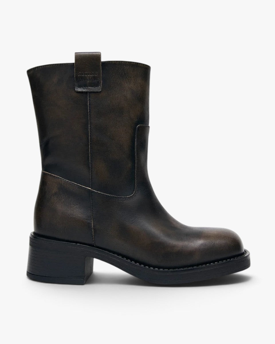 Alohas Kozaki Rajan Vintage Effect Brown Leather