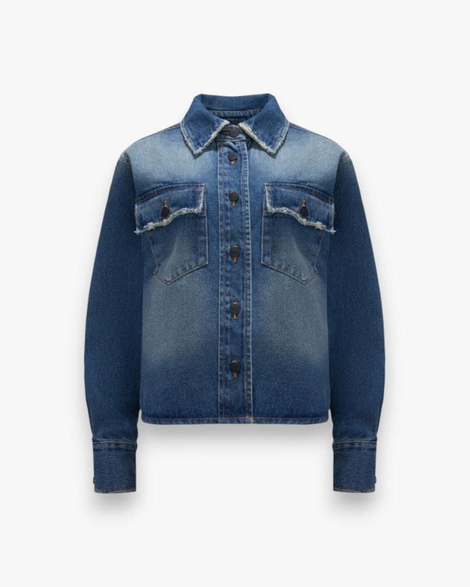 MI59 Koszula Denim Slim Blue