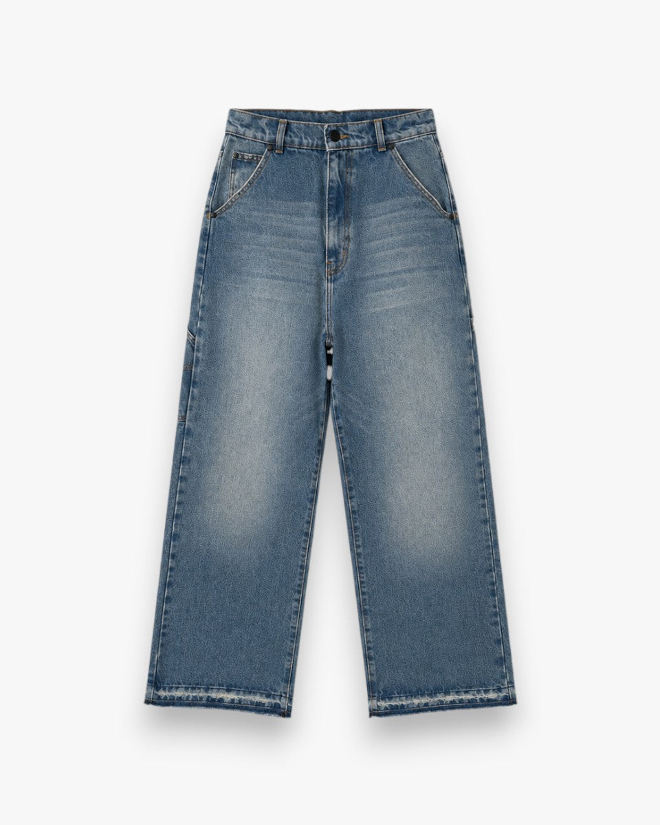 MI59 Jeansy Work Pants Dusty Blue