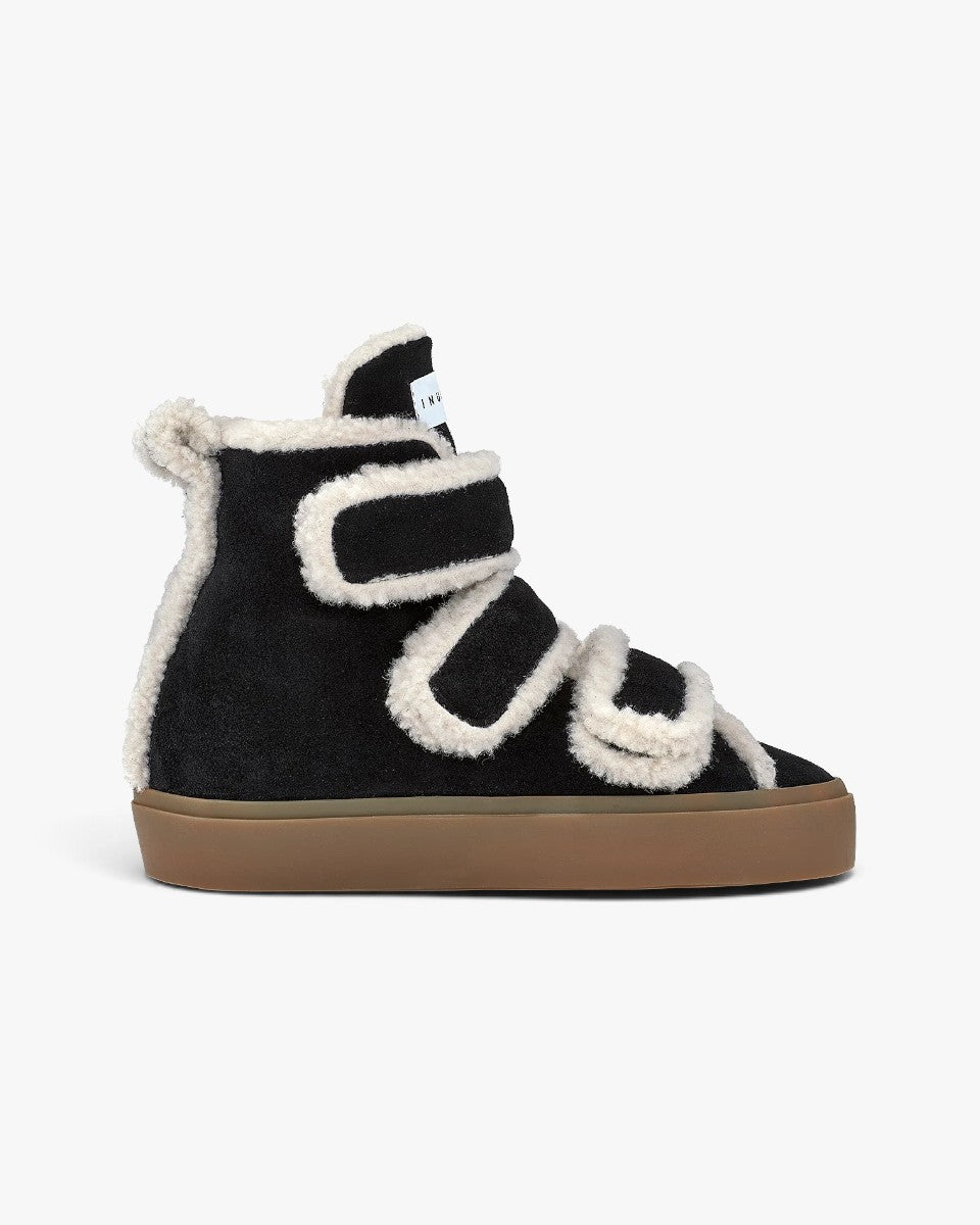 Inuikii Sneakersy Shearling Velcro High Black