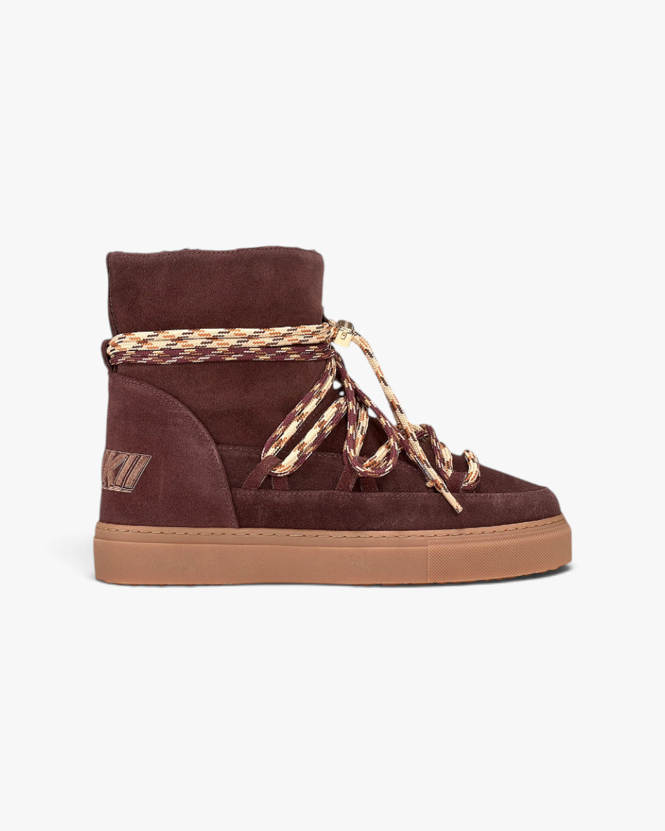 Inuikii Śniegowce Suede Double Tie Bordeaux