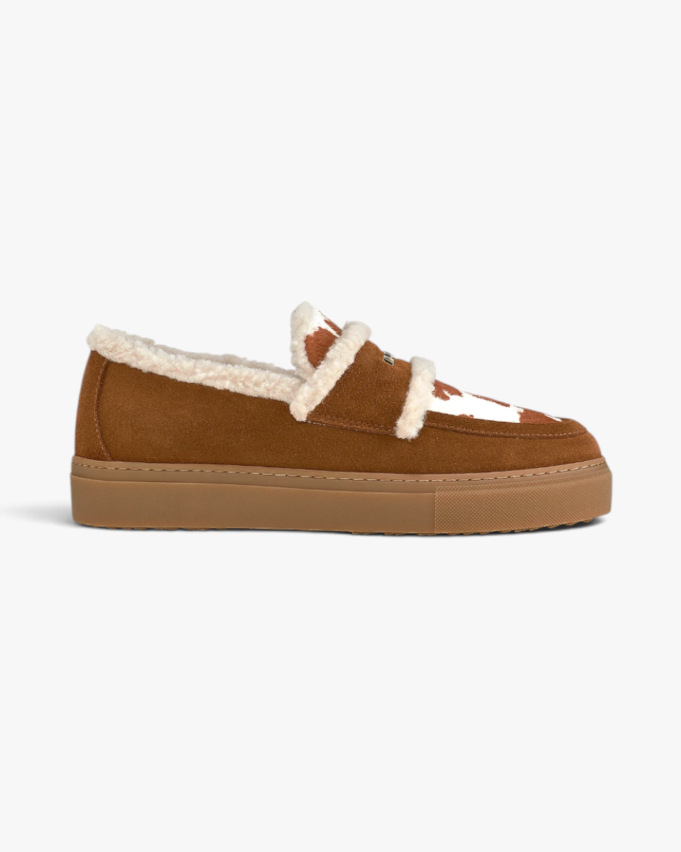 Inuikii Loafersy Shearling Print Brown